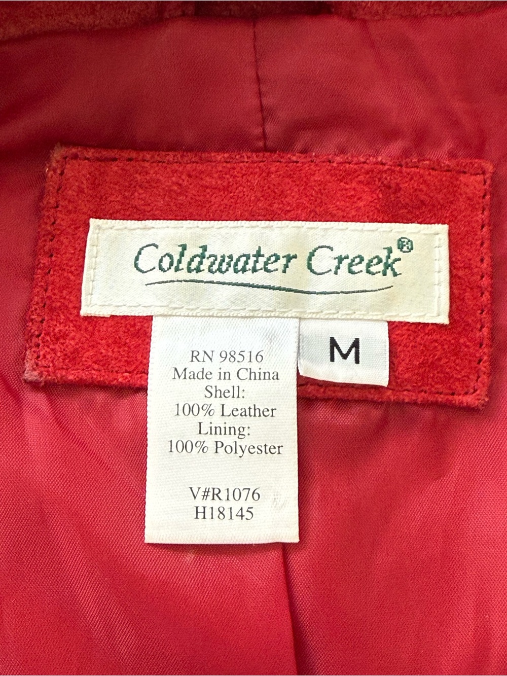Red Suede Jacket - Picture 6 of 6